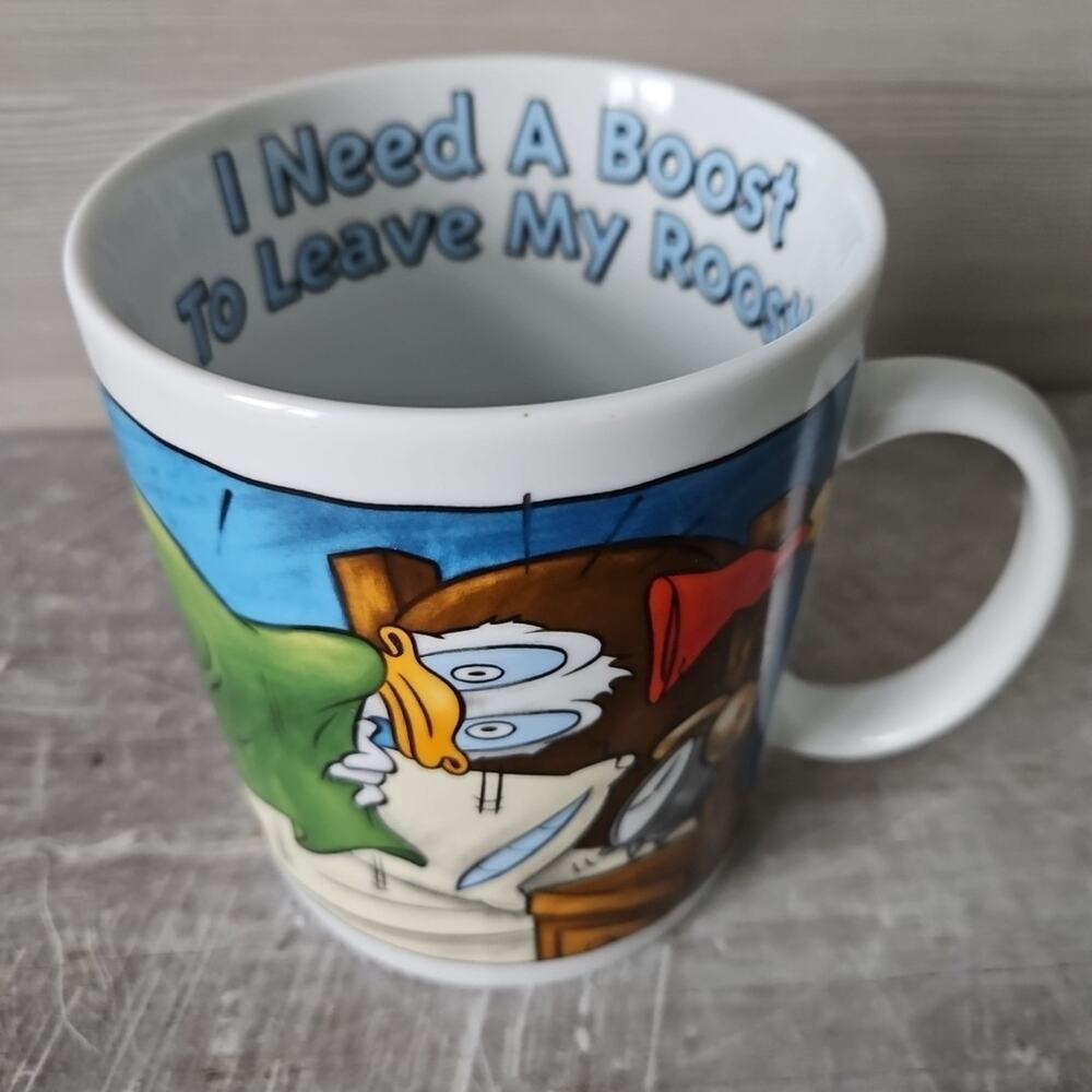 Disney Store‎ Donald Duck Mug X-Large Jumbo Thailand Vintage Need Boost in Roost
